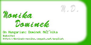 monika dominek business card